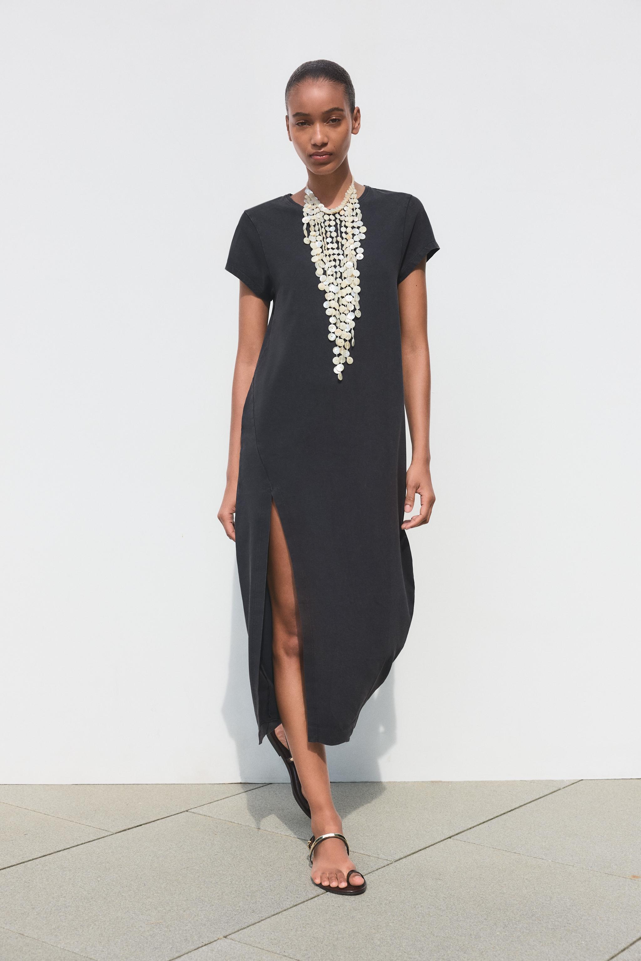 WASHED MIDI DRESS