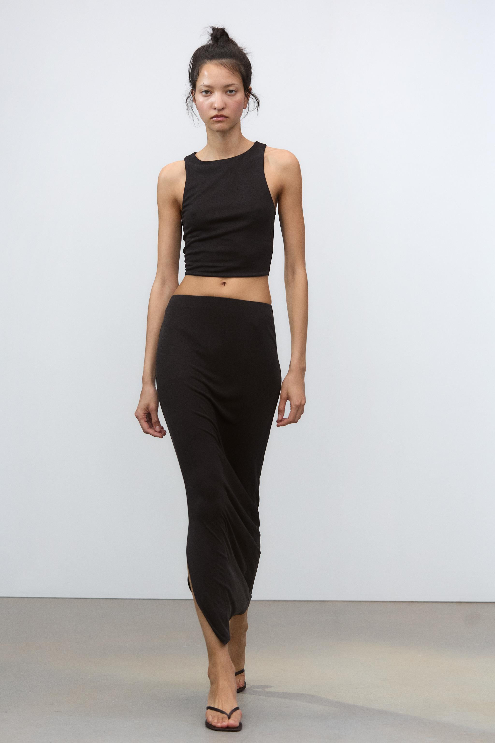 FLOWING MIDI SKIRT