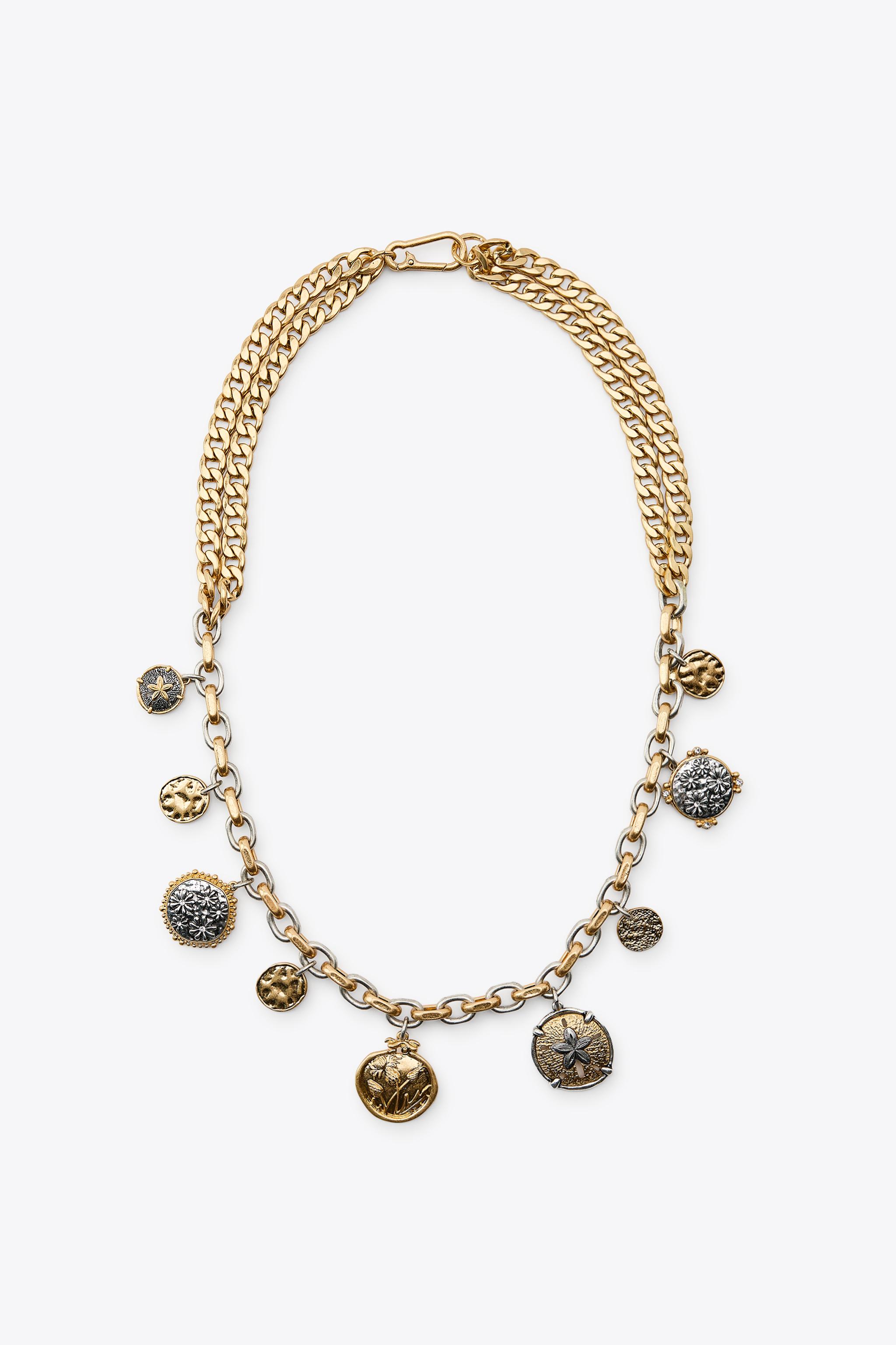 콤비 코인 메탈 벨트 1011045 | ZARA | 페칭 FETCHING