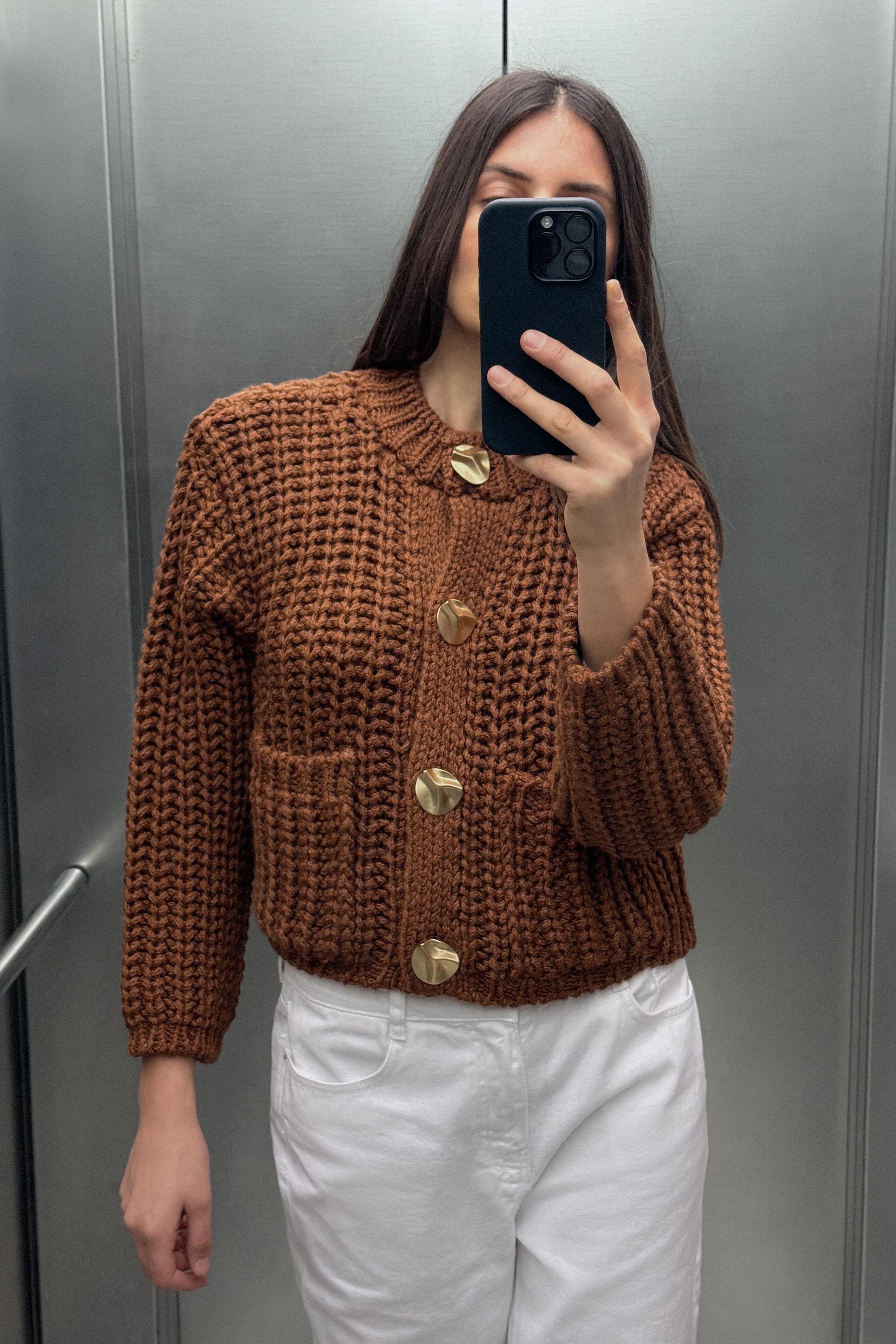 CHUNKY-KNIT CARDIGAN