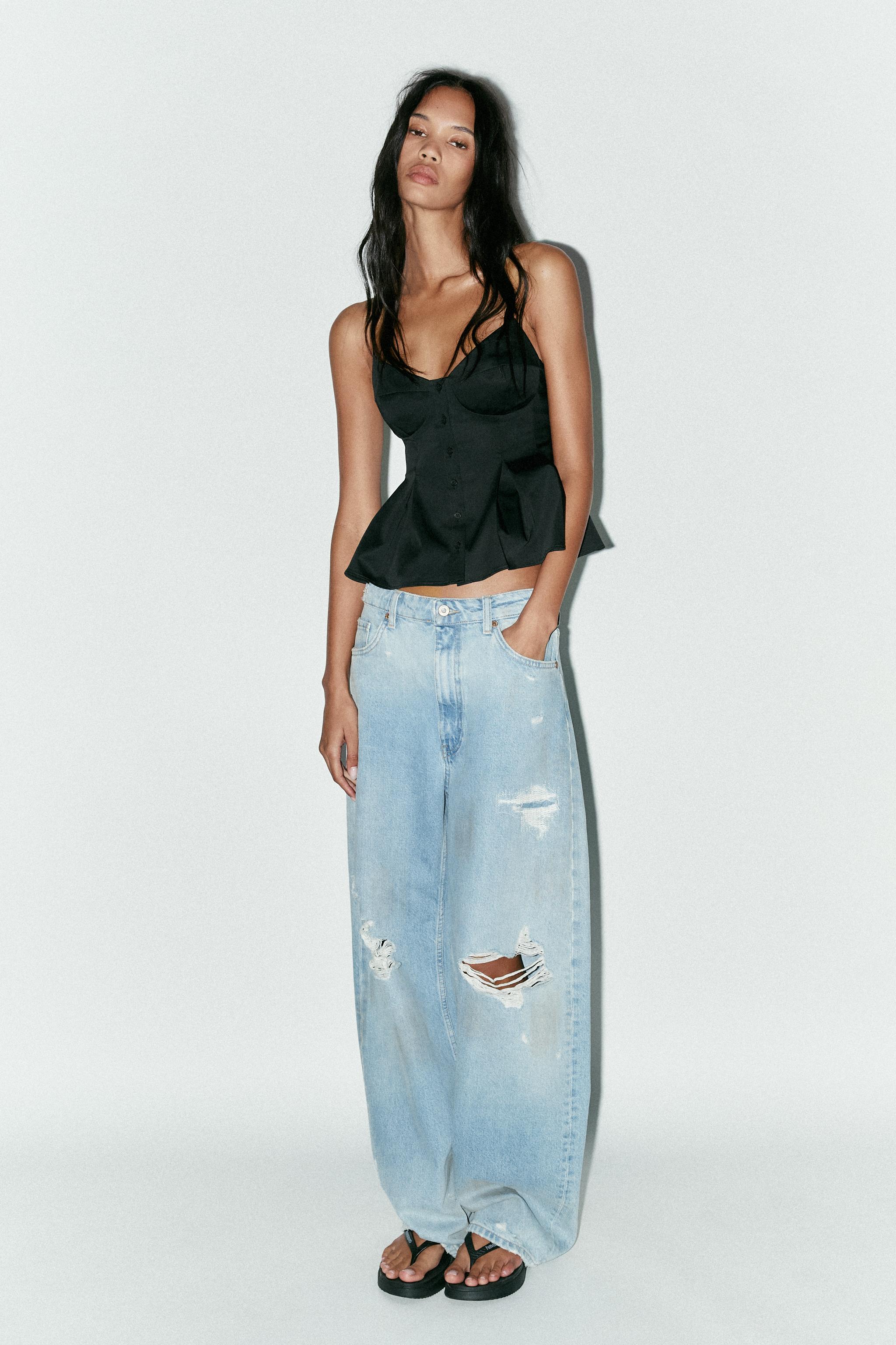 PLEATED POPLIN TOP