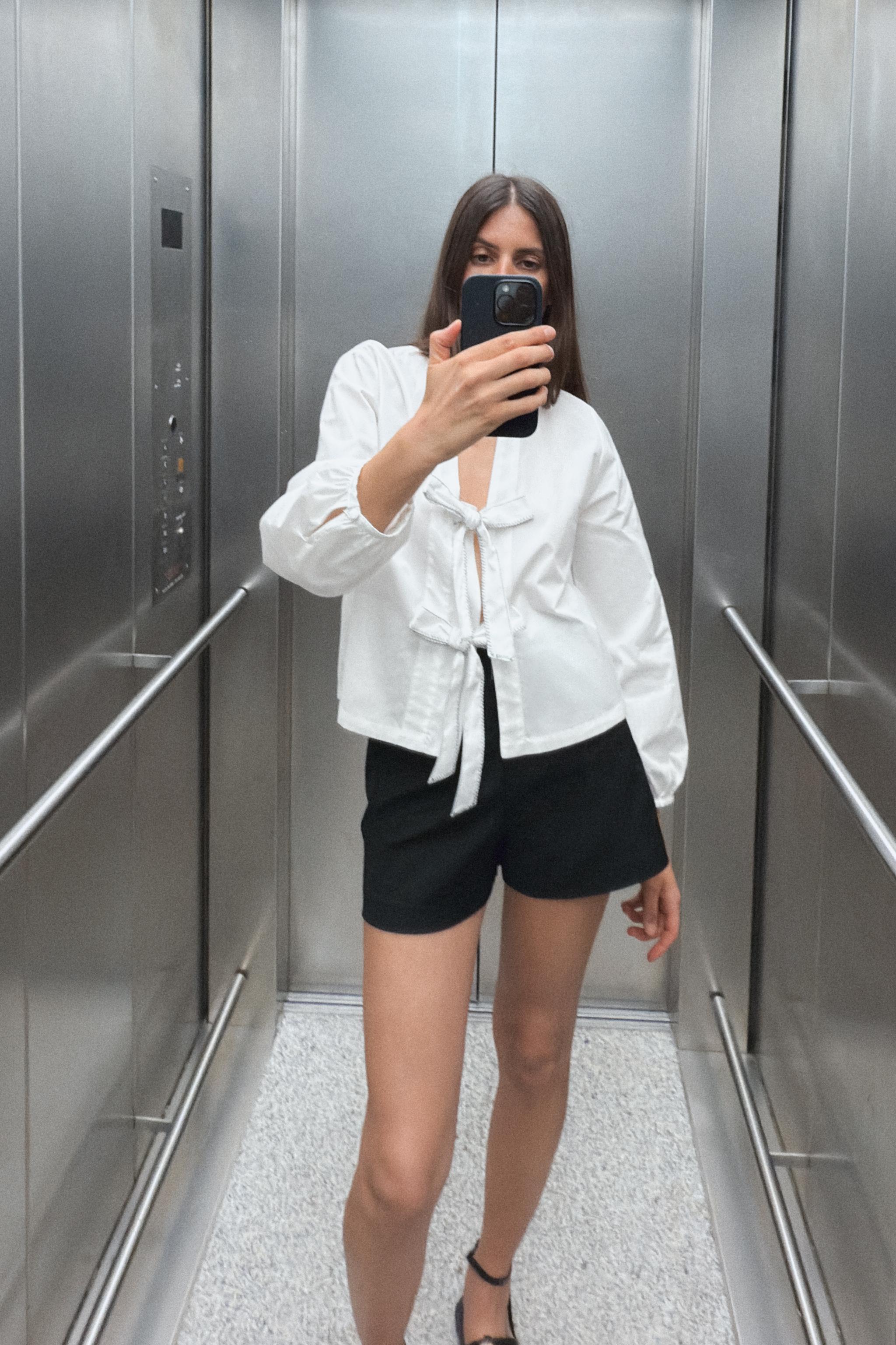 POPLIN Top WITH TIES