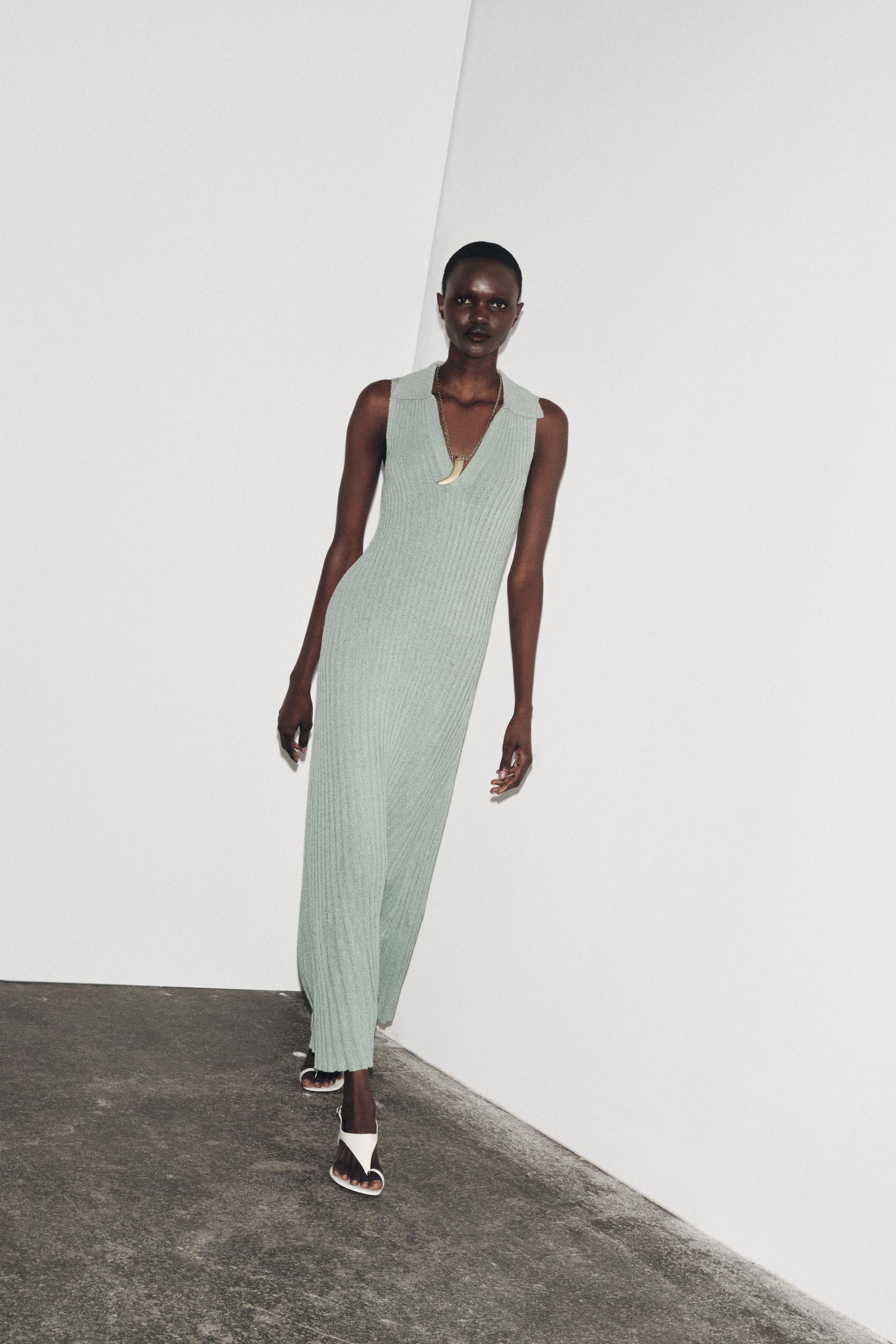 CUT-OUT KNIT MAXI DRESS