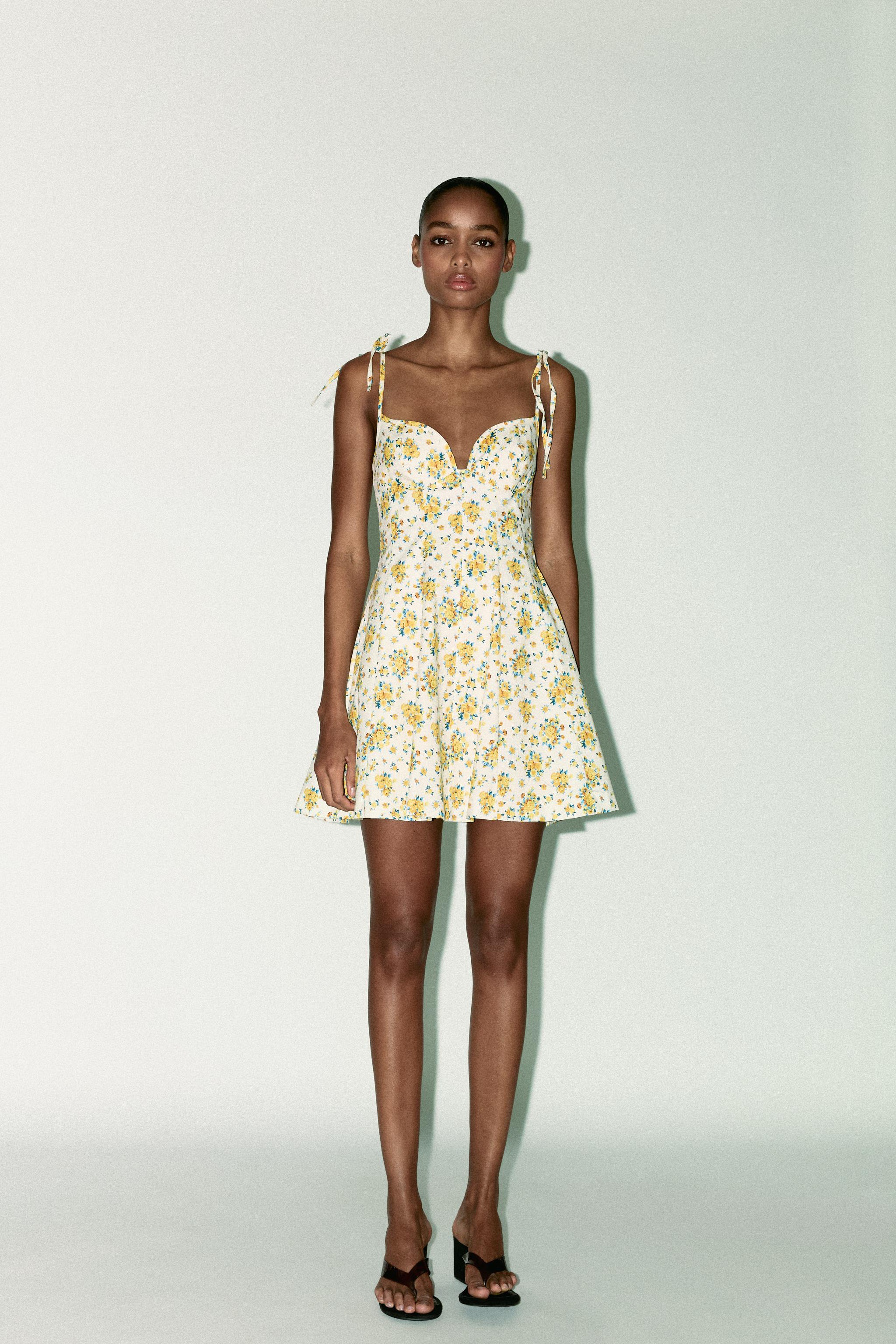 FLORAL POPLIN DRESS