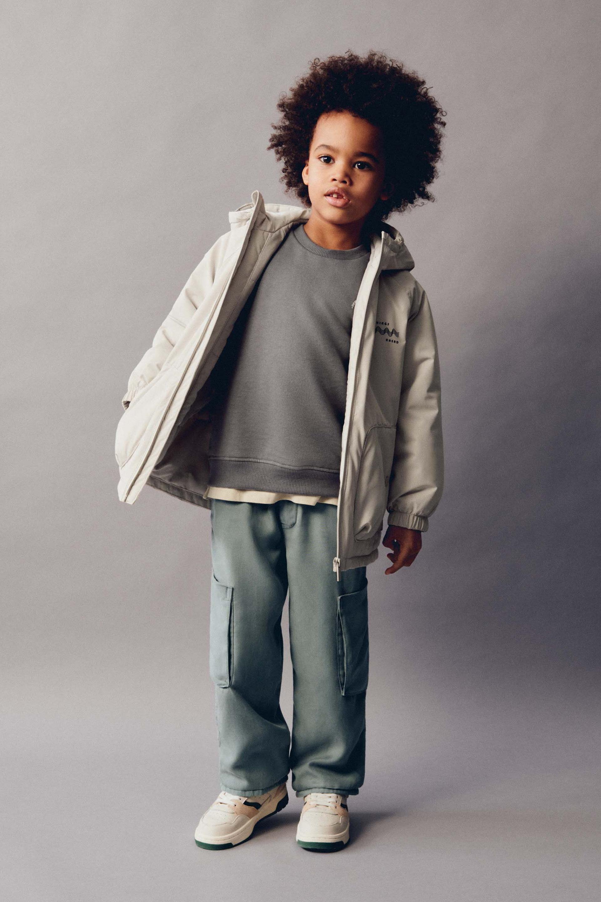 Padded parka with hood zara on sale