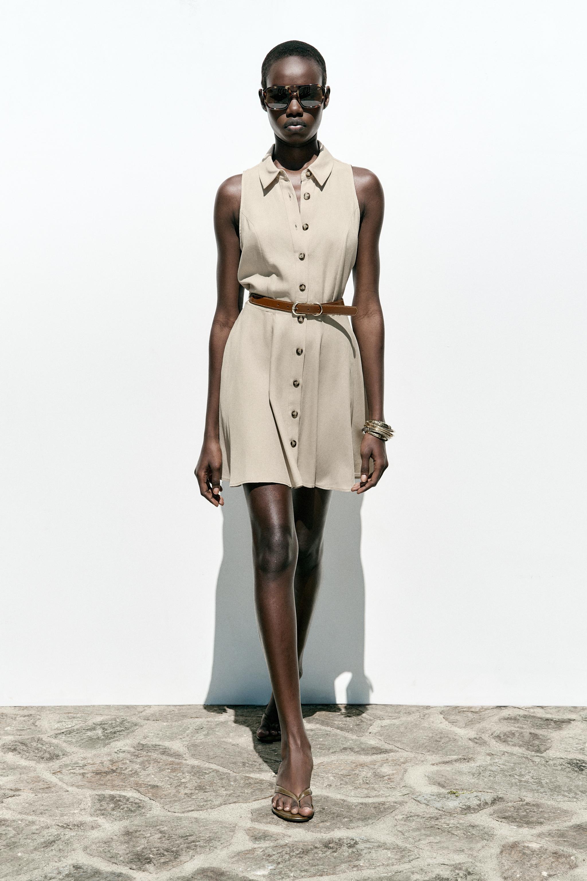 BELTED MINI DRESS