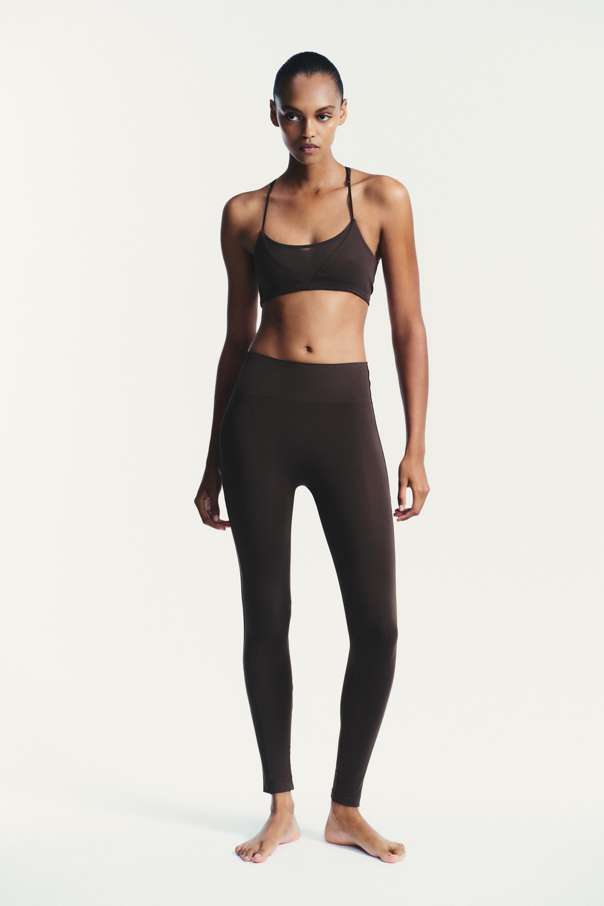 SEAMLESS TULLE COMBINATION LEGGINGS