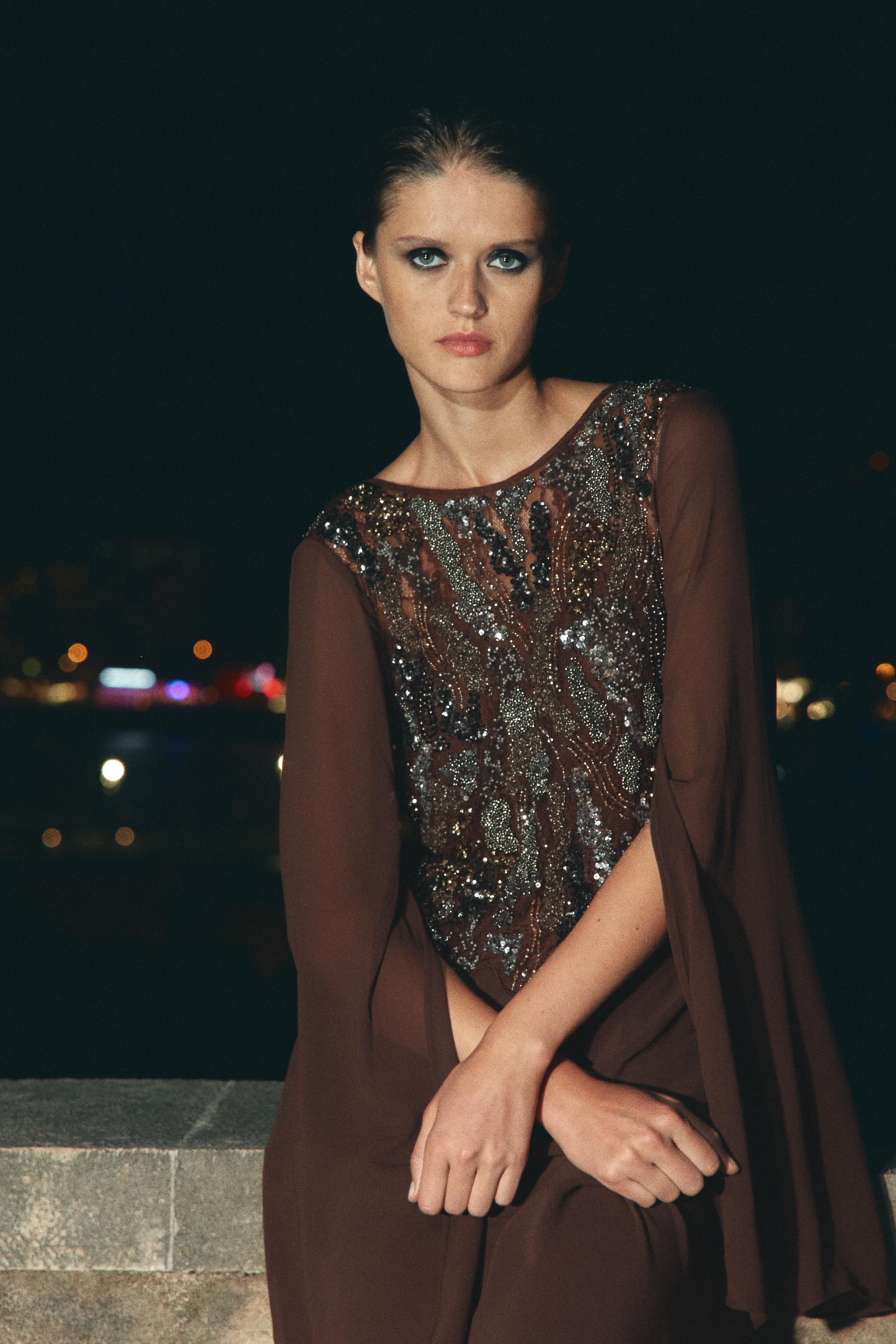 ZW COLLECTION EMBROIDERED DRESS