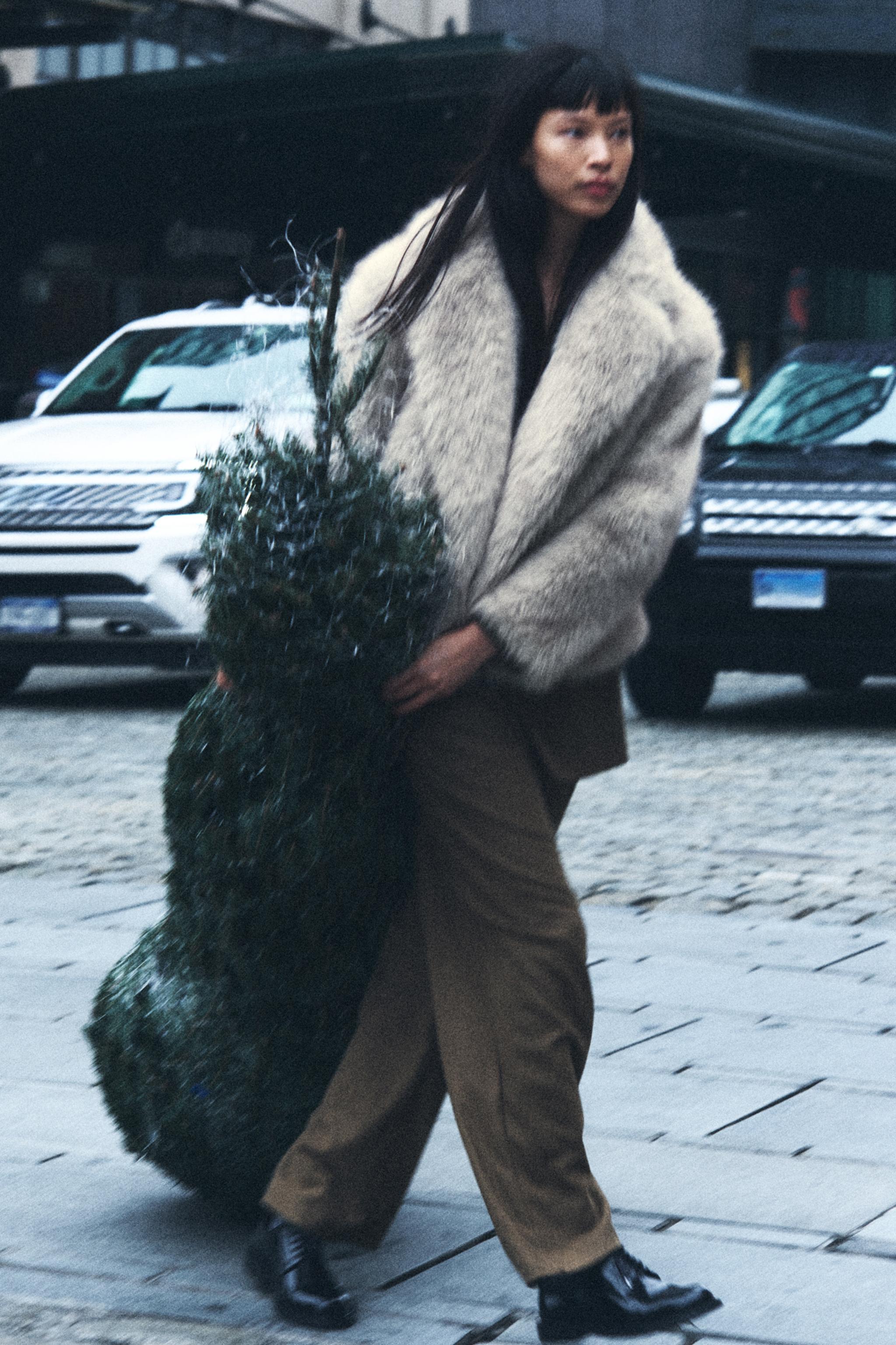 ZW COLLECTION FAUX FUR JACKET