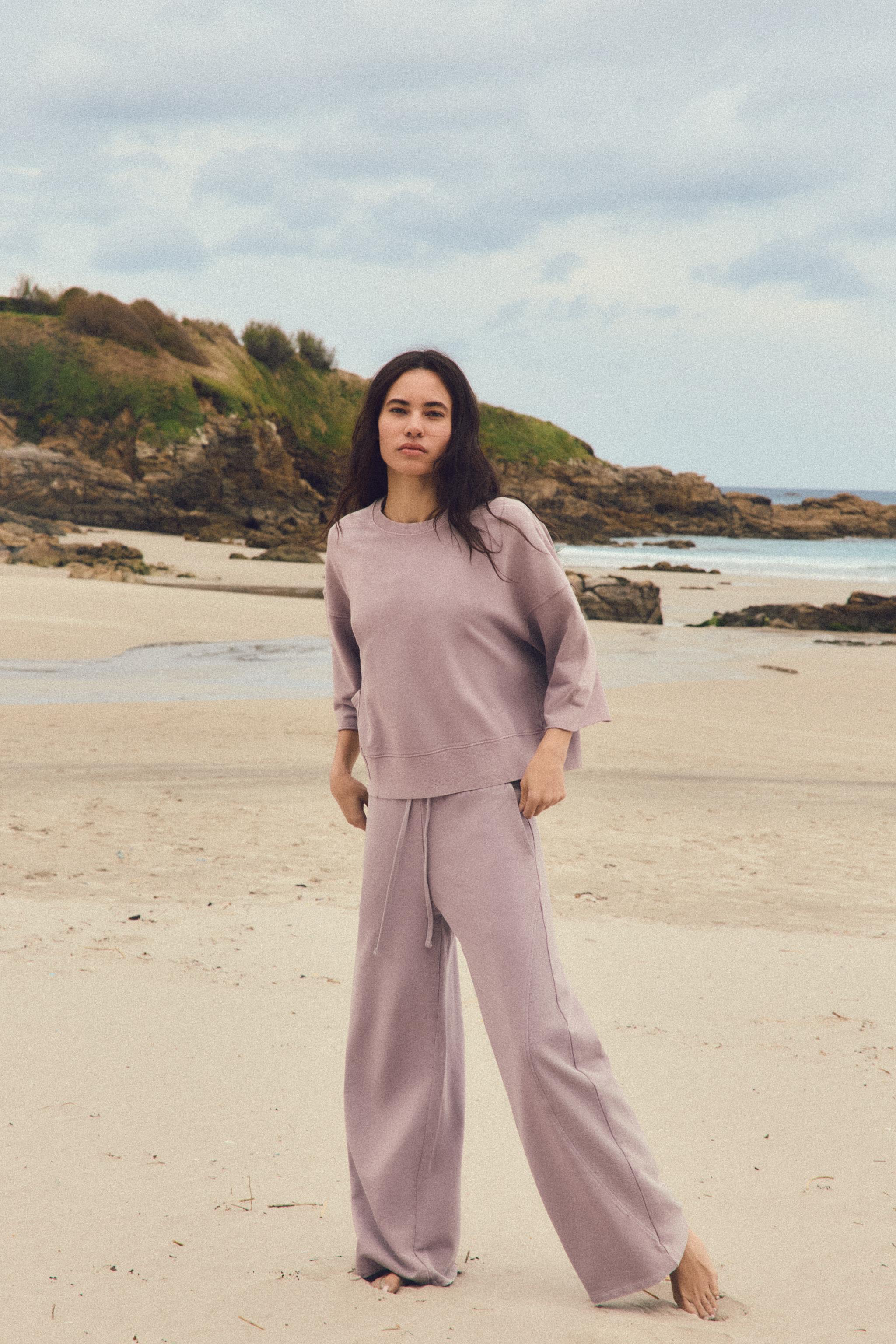WASHED EFFECT TROUSERS
