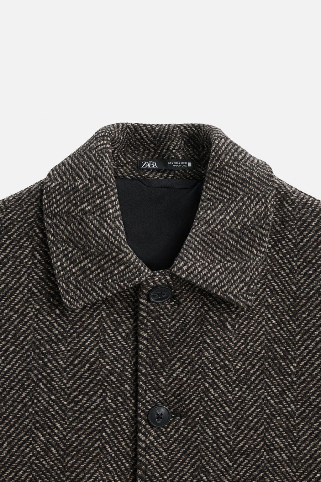 Wool coat, Tweed Herringbone Tailored Fit wool jacket 310401 Wool coat, Tweed Herringbone Tailored Fit wool jacket 310401