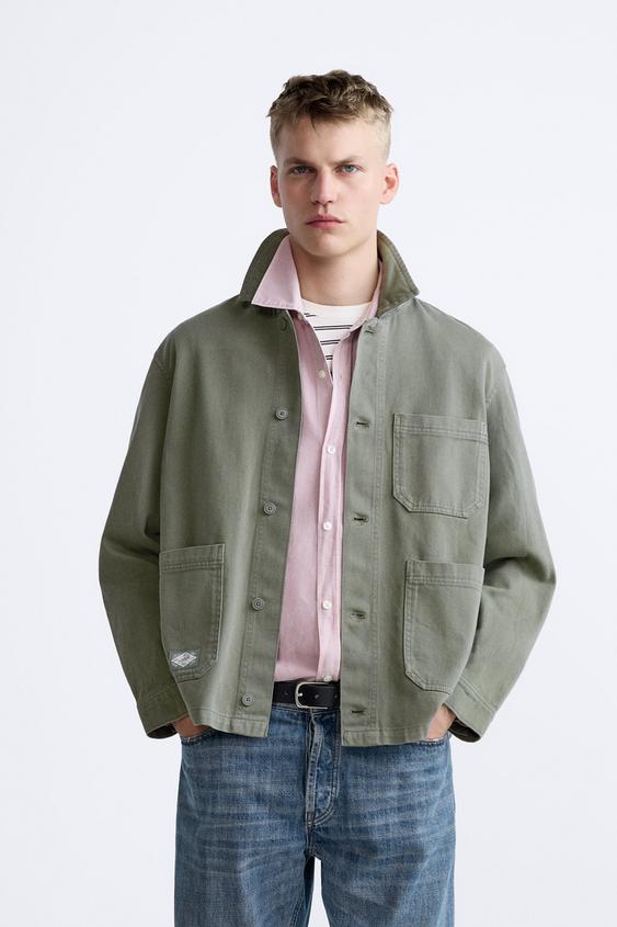 men's shacket zara