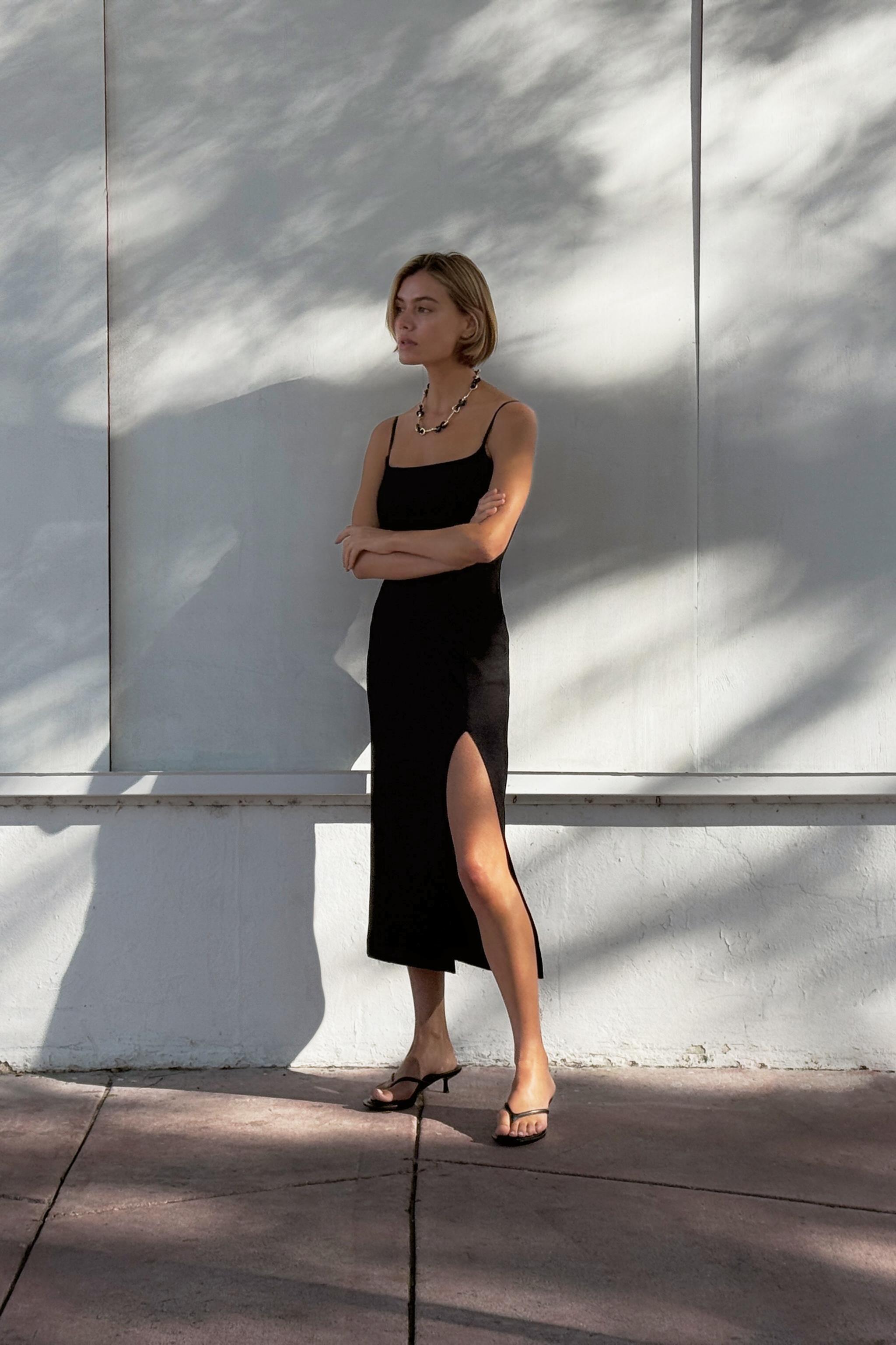 INTERLOCK STRAPPY DRESS