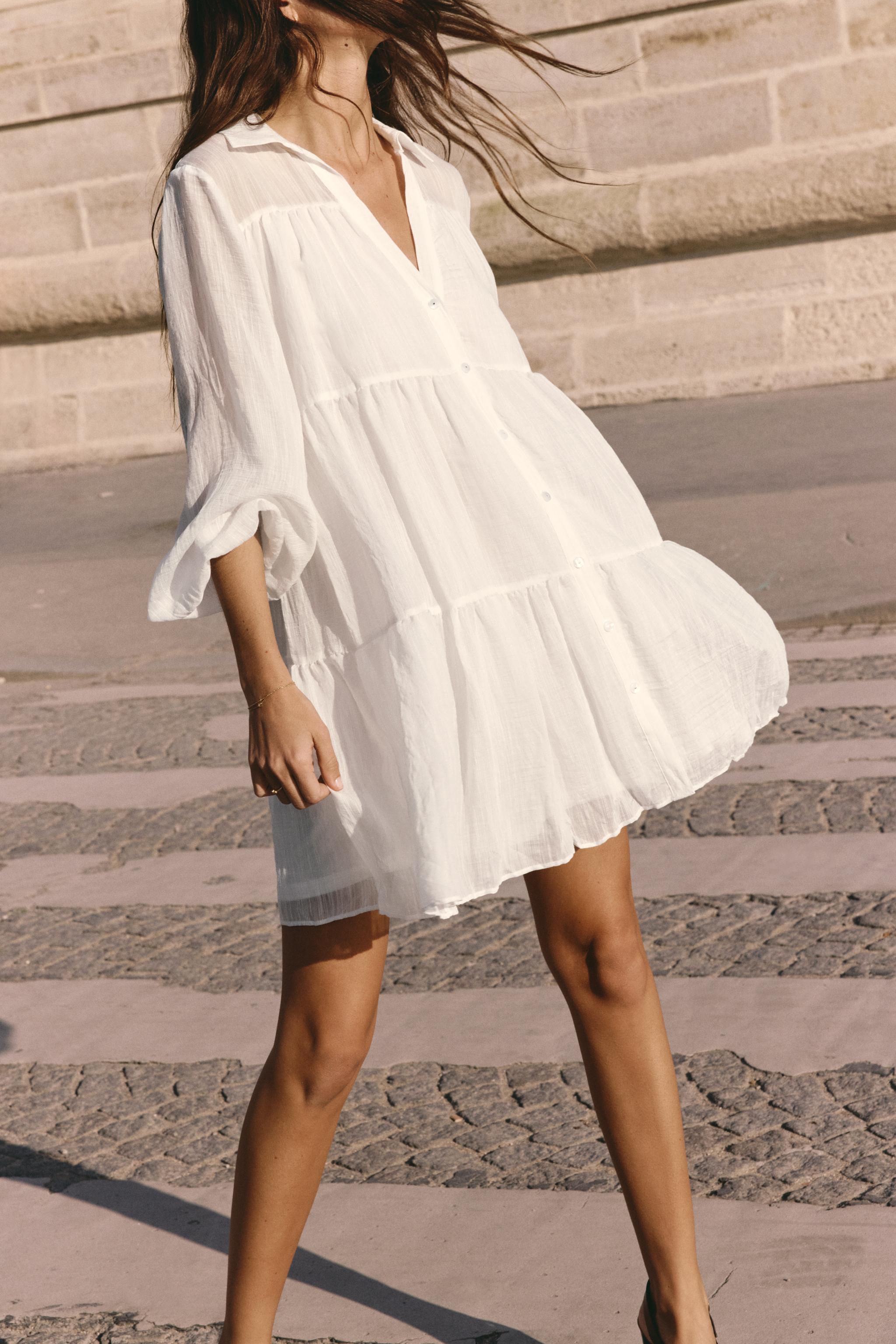 SHORT TIERED DRESS