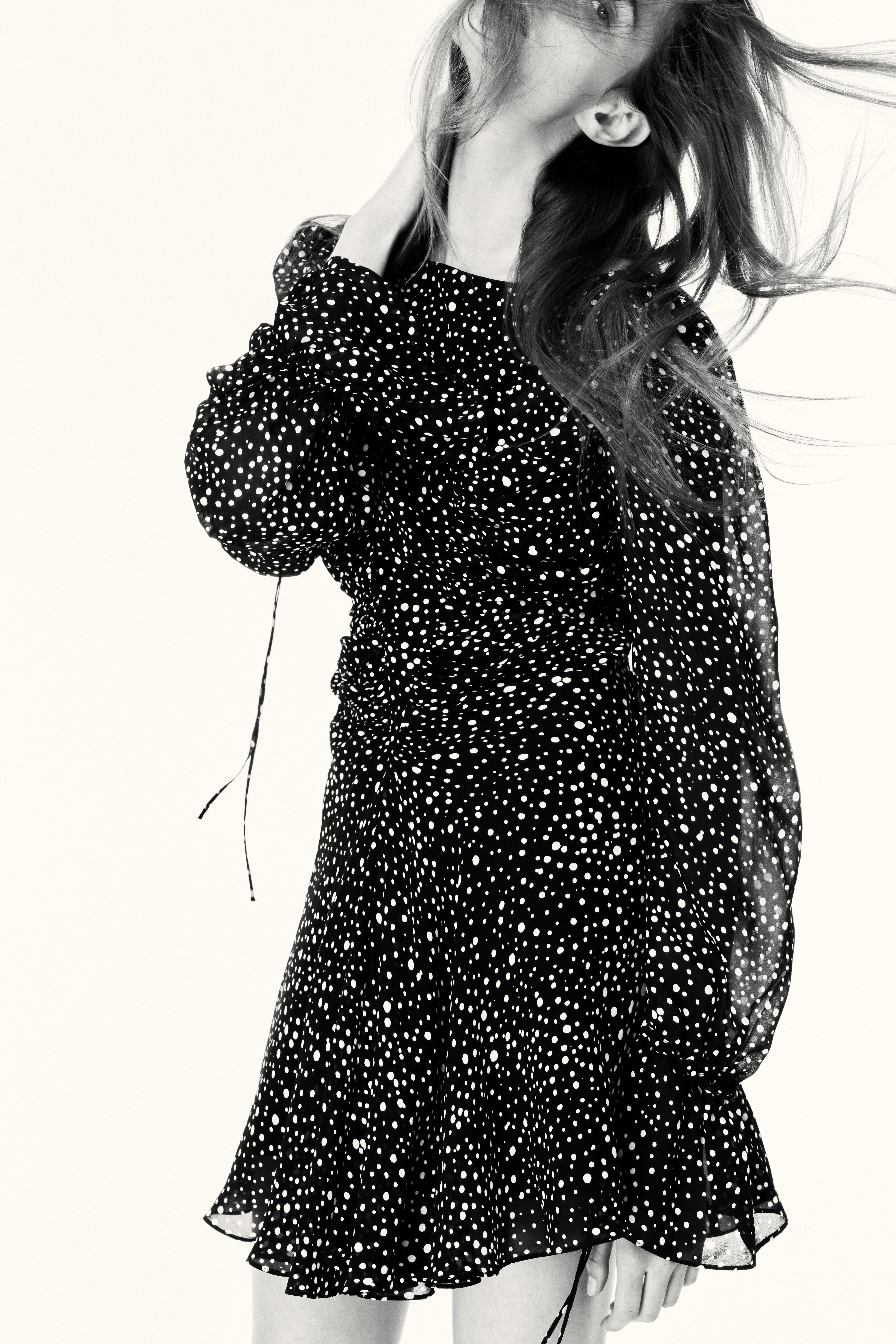 ZW COLLECTION POLKA DOT SHORT DRESS