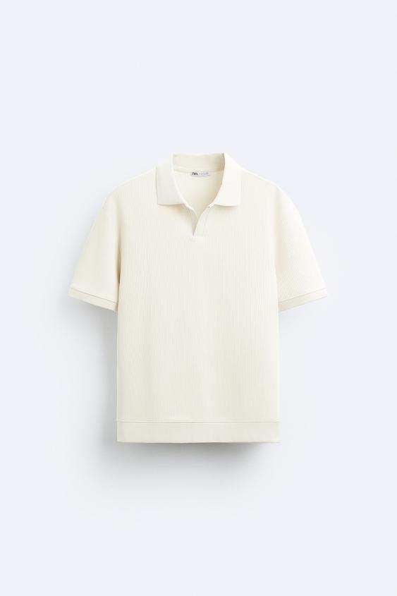 Polo manche longue homme zara best sale