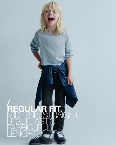 REGULAR FIT JEANS - Grey by Zara