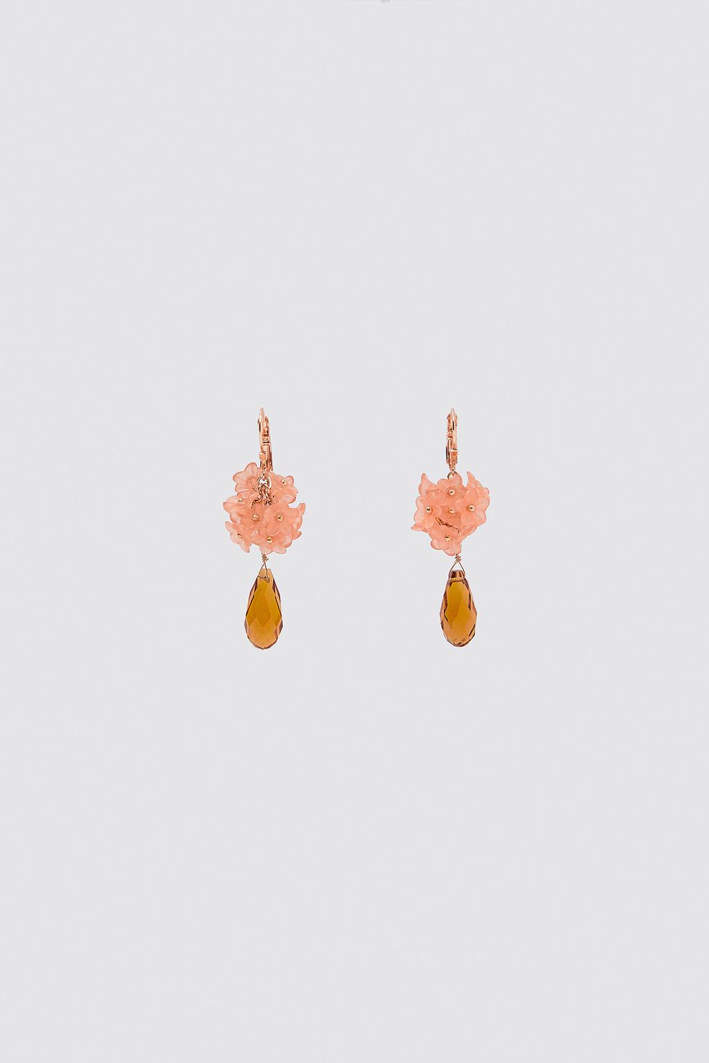 Teardrop Flower Earrings