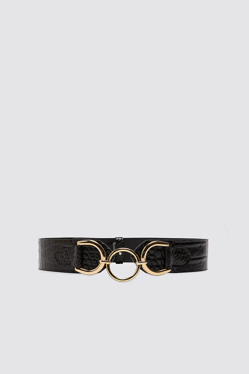Ring leather belt