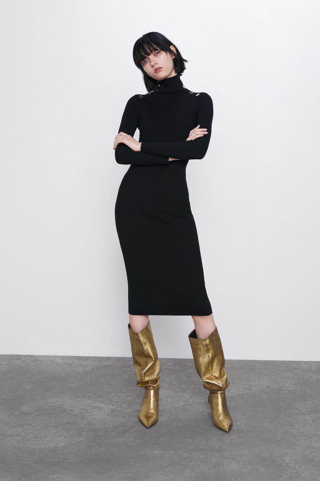 Button-up shift dress