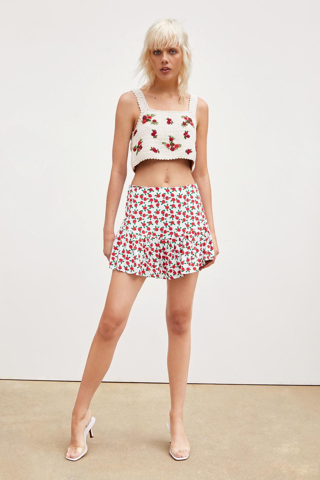 Printed skort