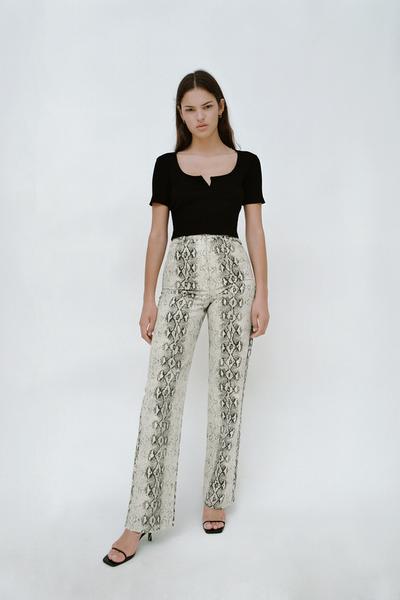 Stretch Knit T-Shirt