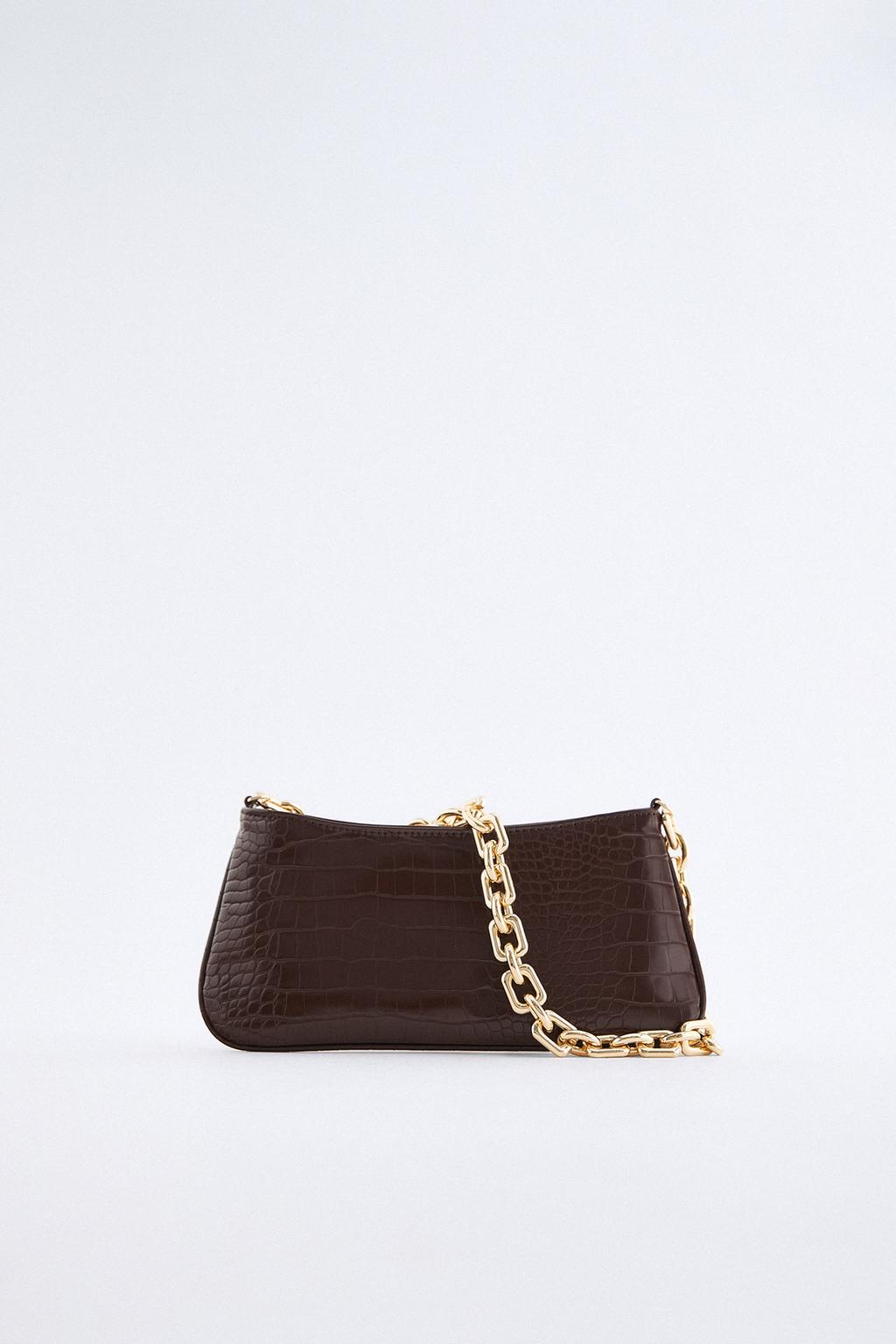 Animal print shoulder bag