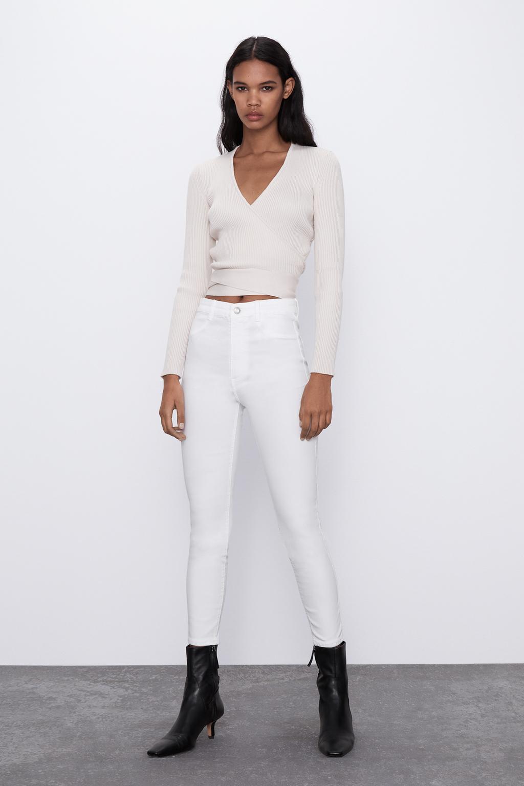 Hi-rise super elastic jeggings