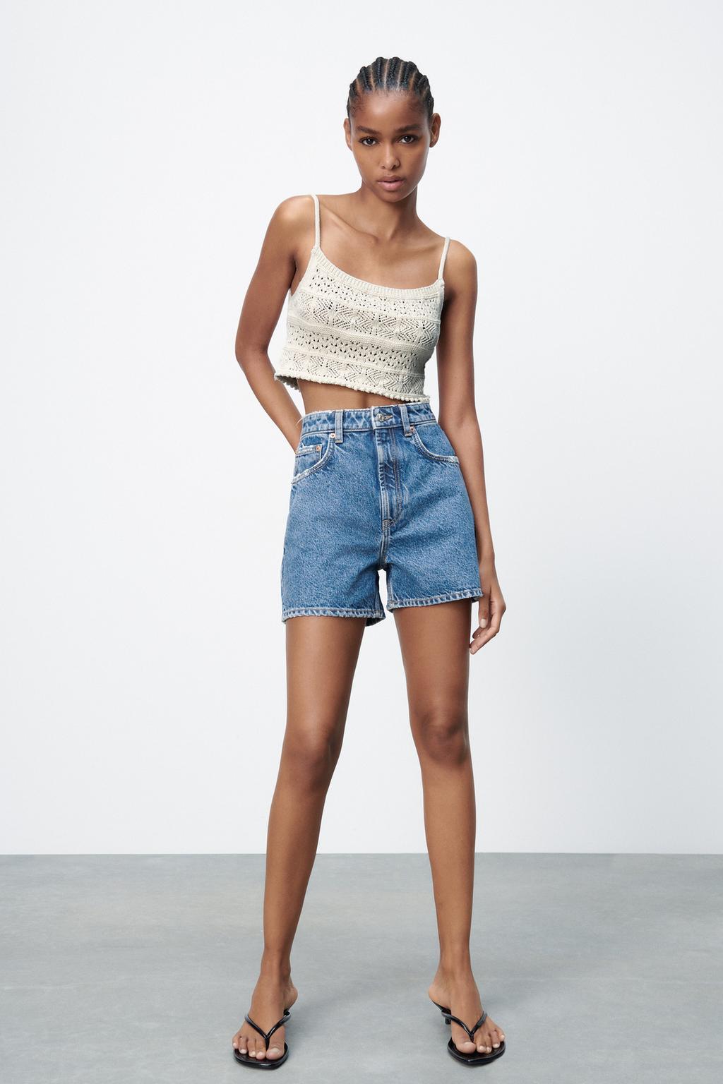 Denim shorts