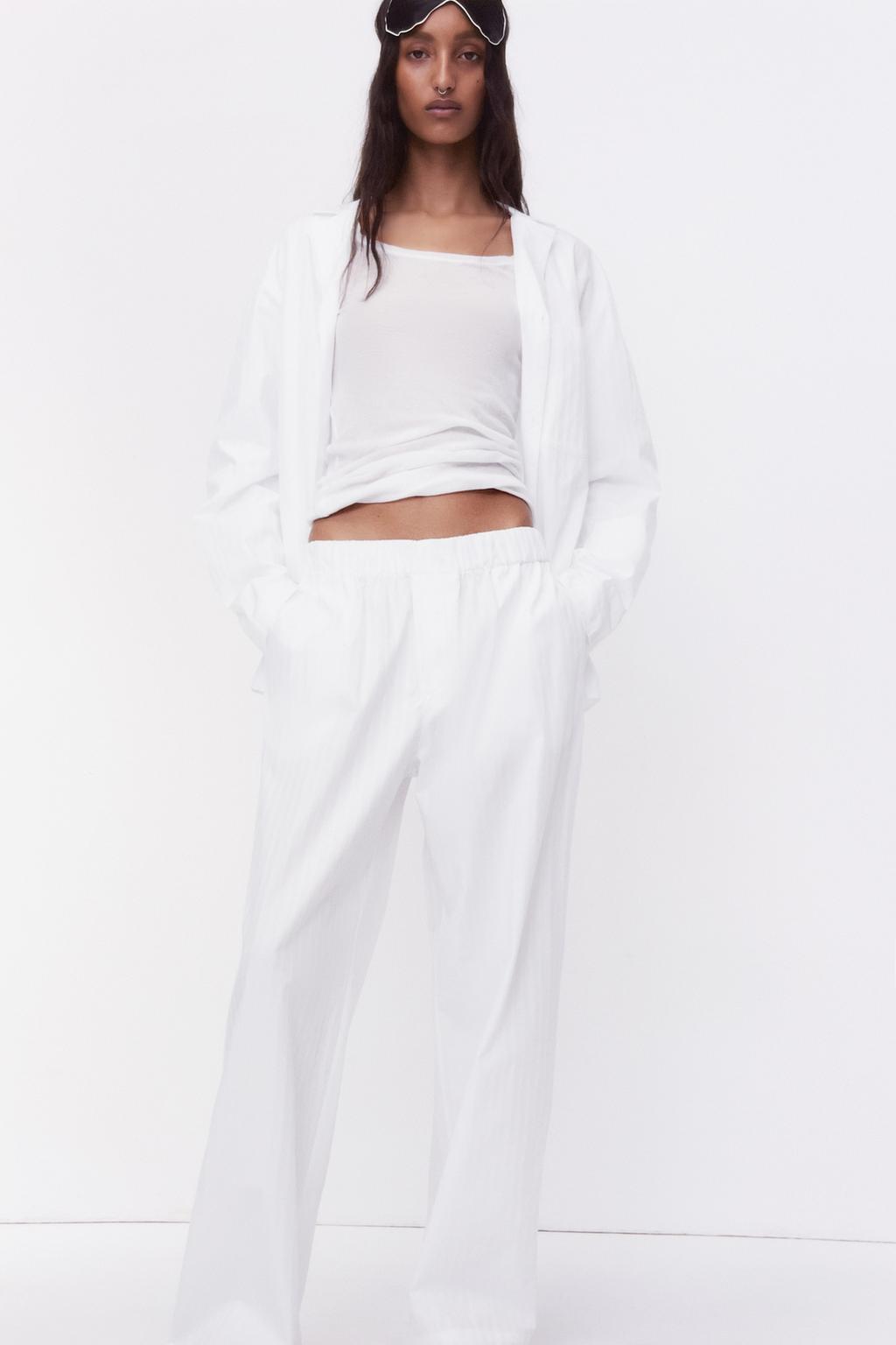 Double striped pyjama trousers