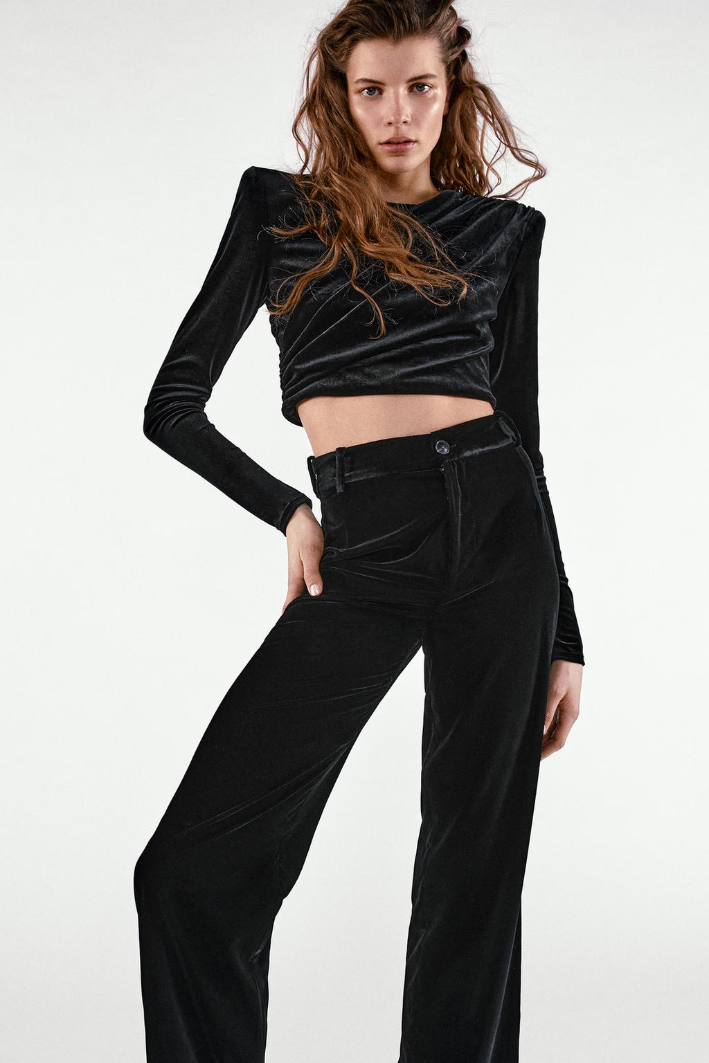 Velvet top shoulder pads