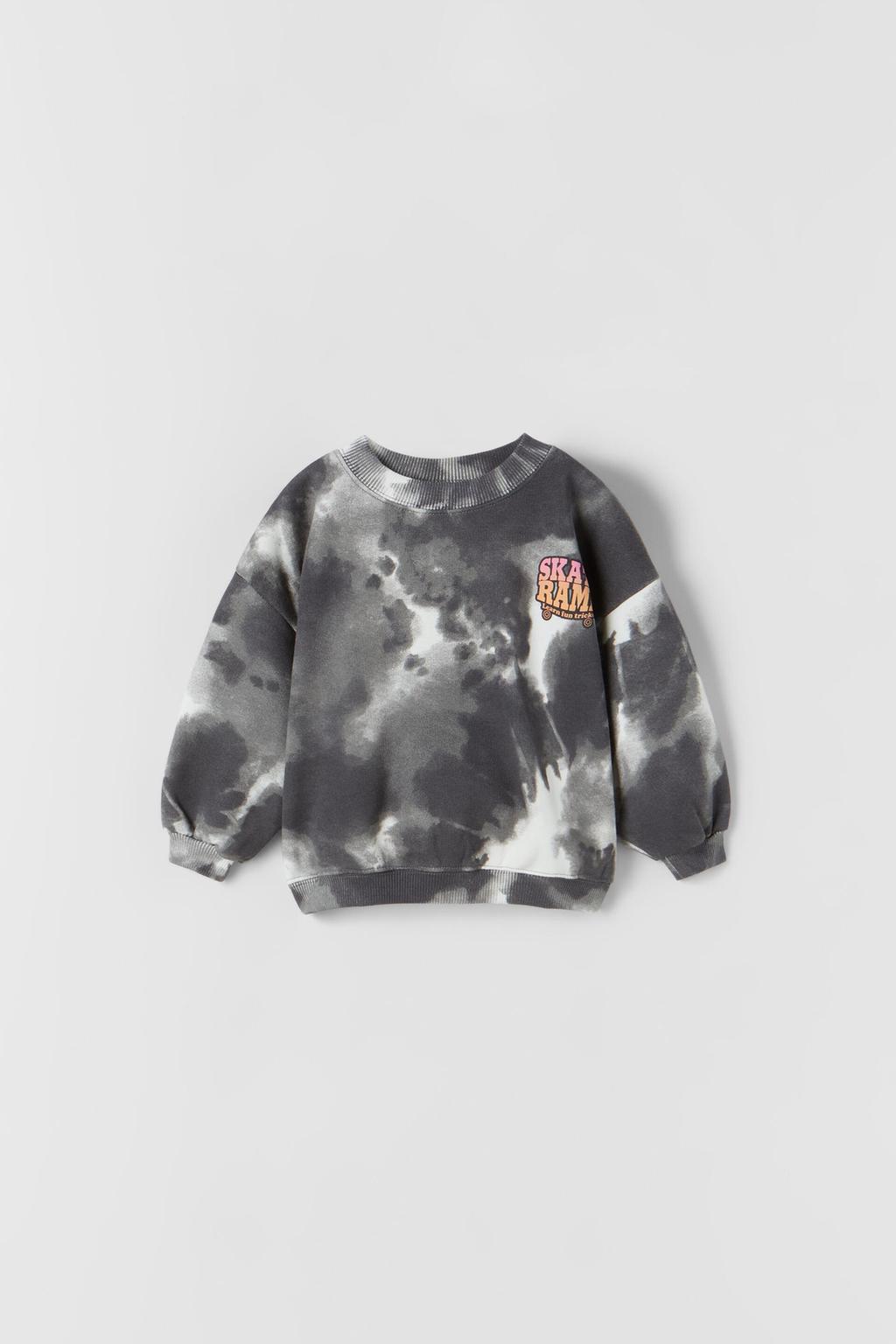 Tie-dye skater sweatshirt