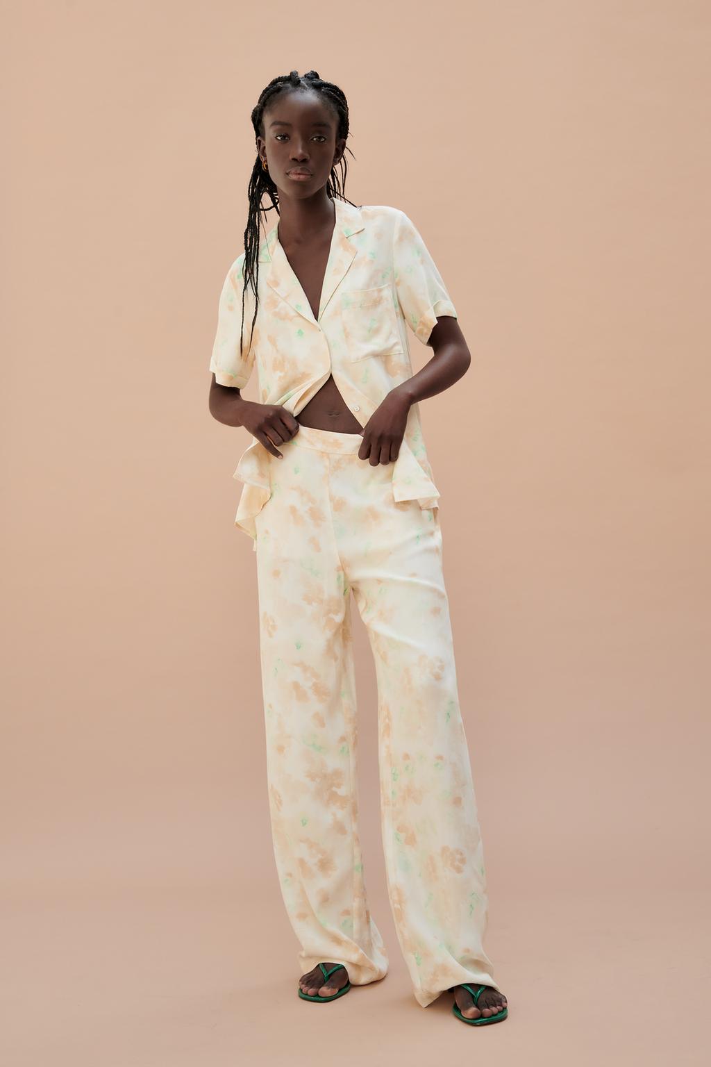 Printed trousers