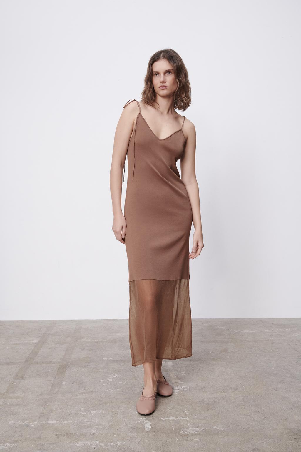 Knit slip dress