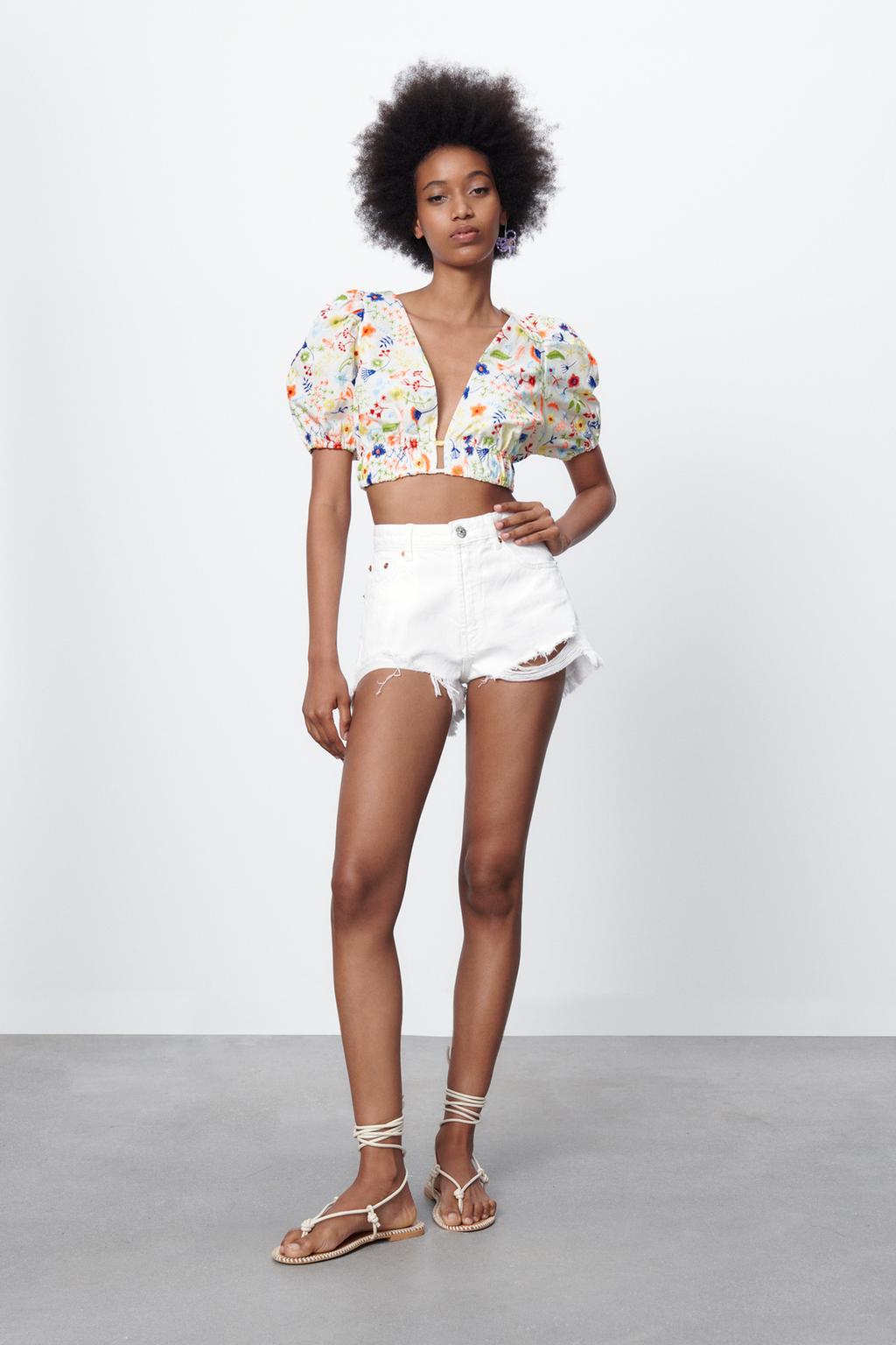 Embroidered Short Shirt