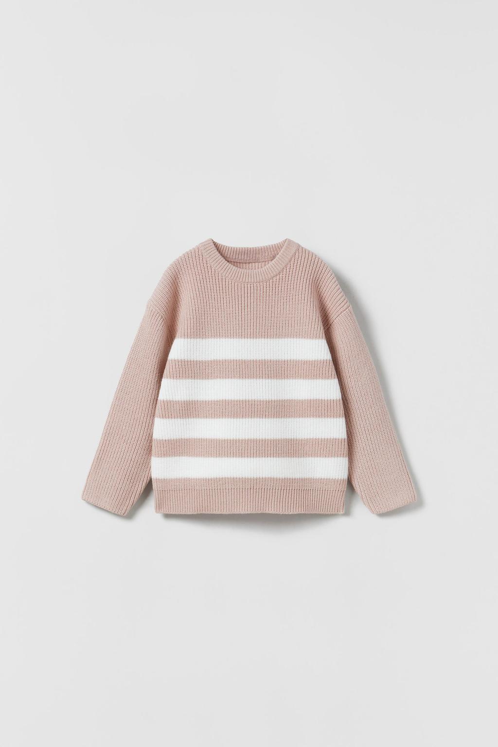 Striped knit sweater