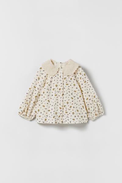 Floral Embroidered Shirt