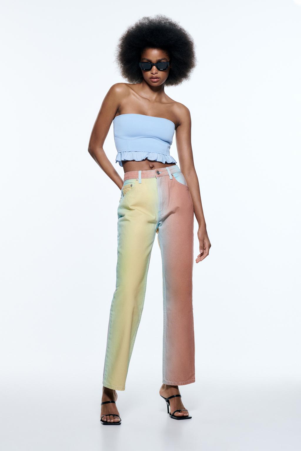 Ruffled Knit Corset Top