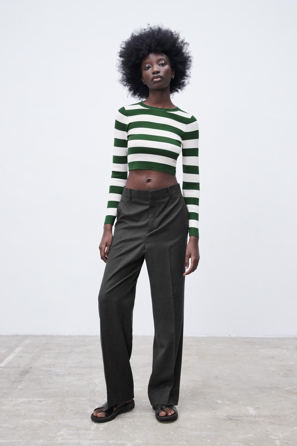 Rib knit sweater