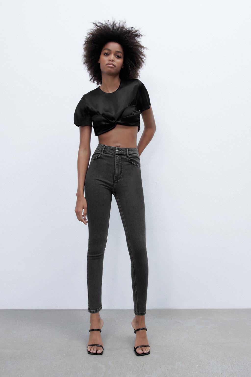 Grey Super Elastic Jeggings