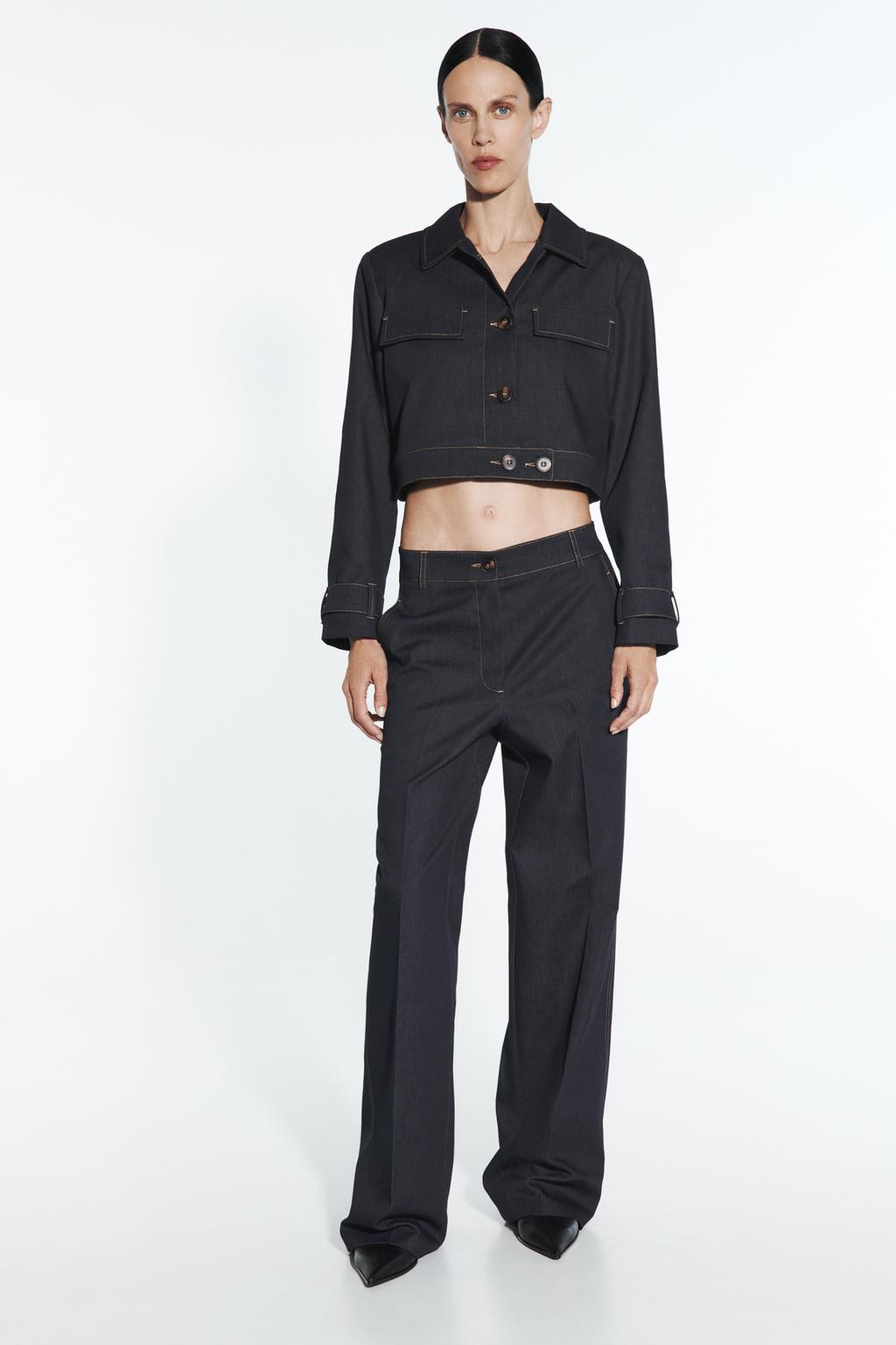 Straight fit trousers