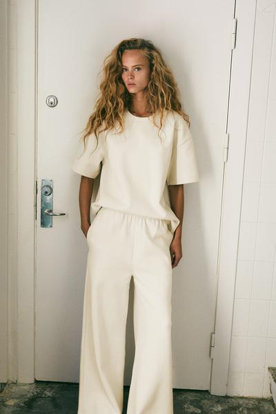 Wide leg sweatpants