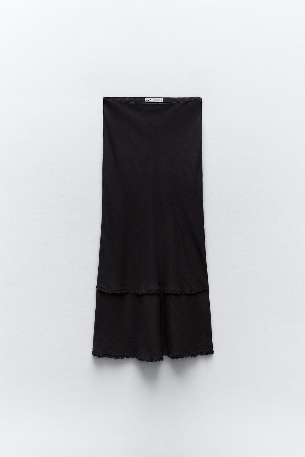 Linen Midi Skirt