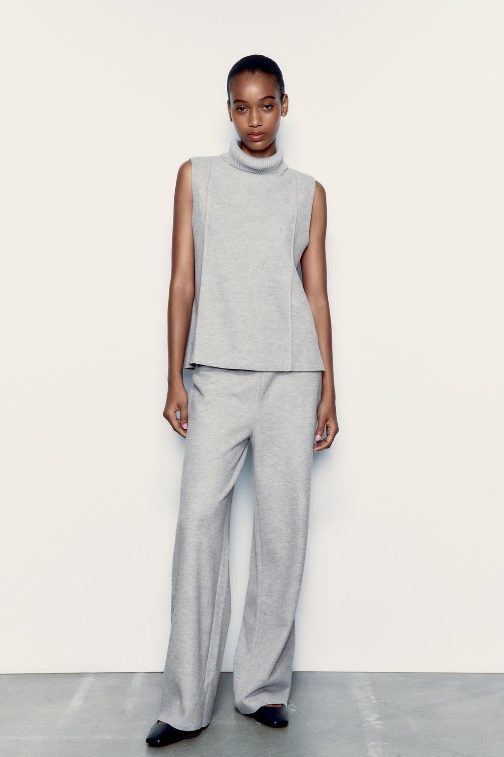 Soft high-neck top