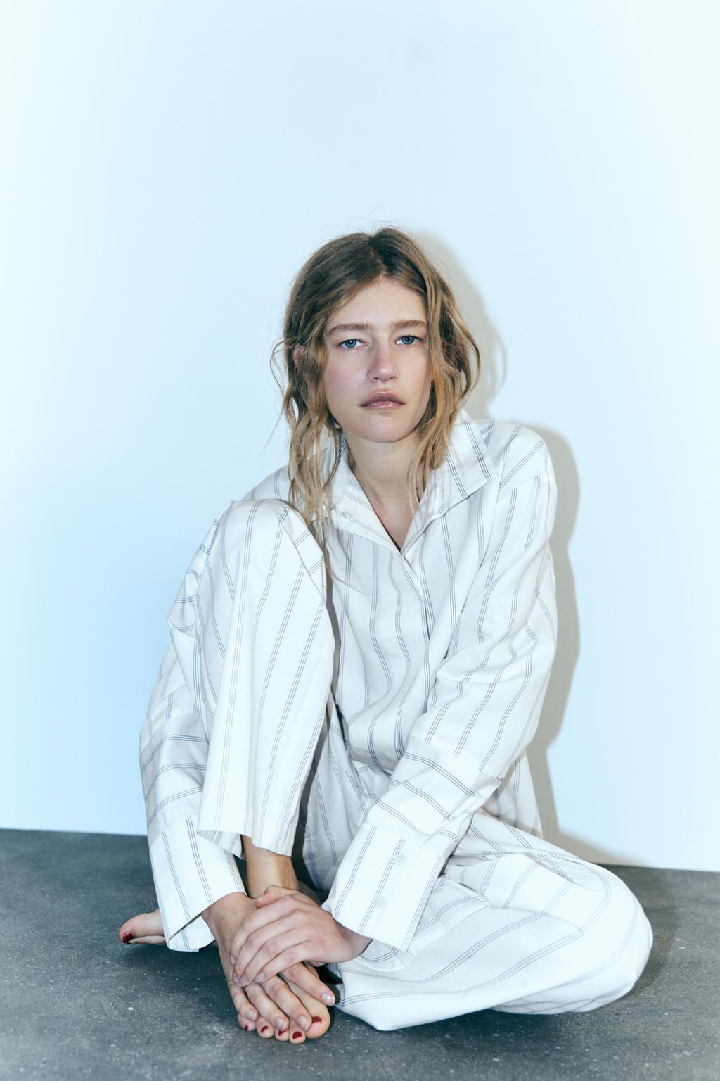 Striped oversize shirt