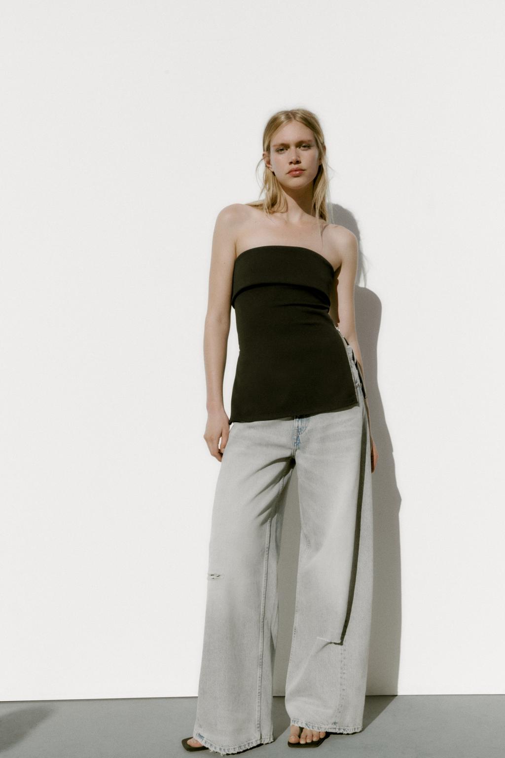 Zip front top