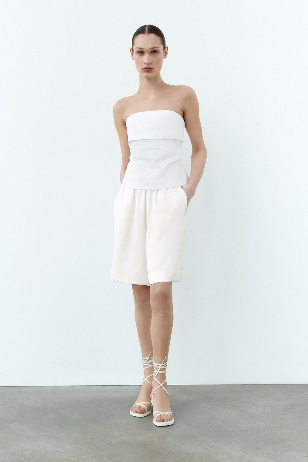 Strapless top