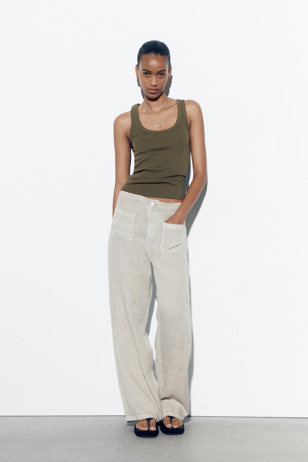 Ribbed strappy top