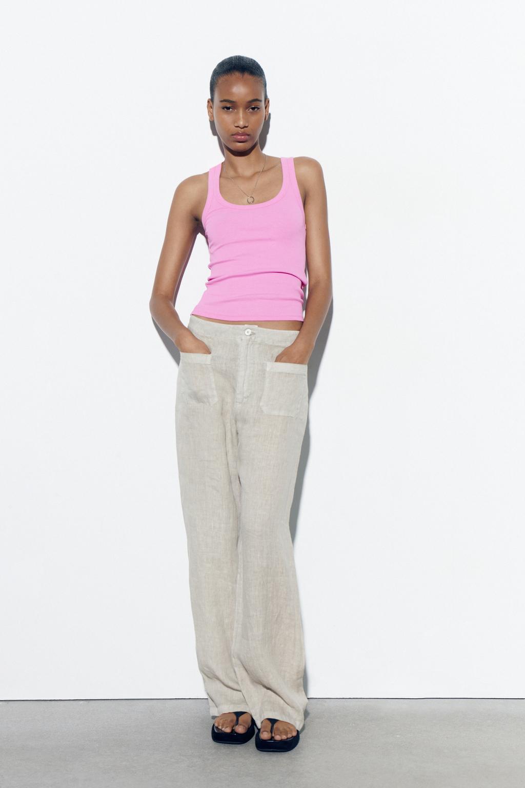 Ribbed strappy top