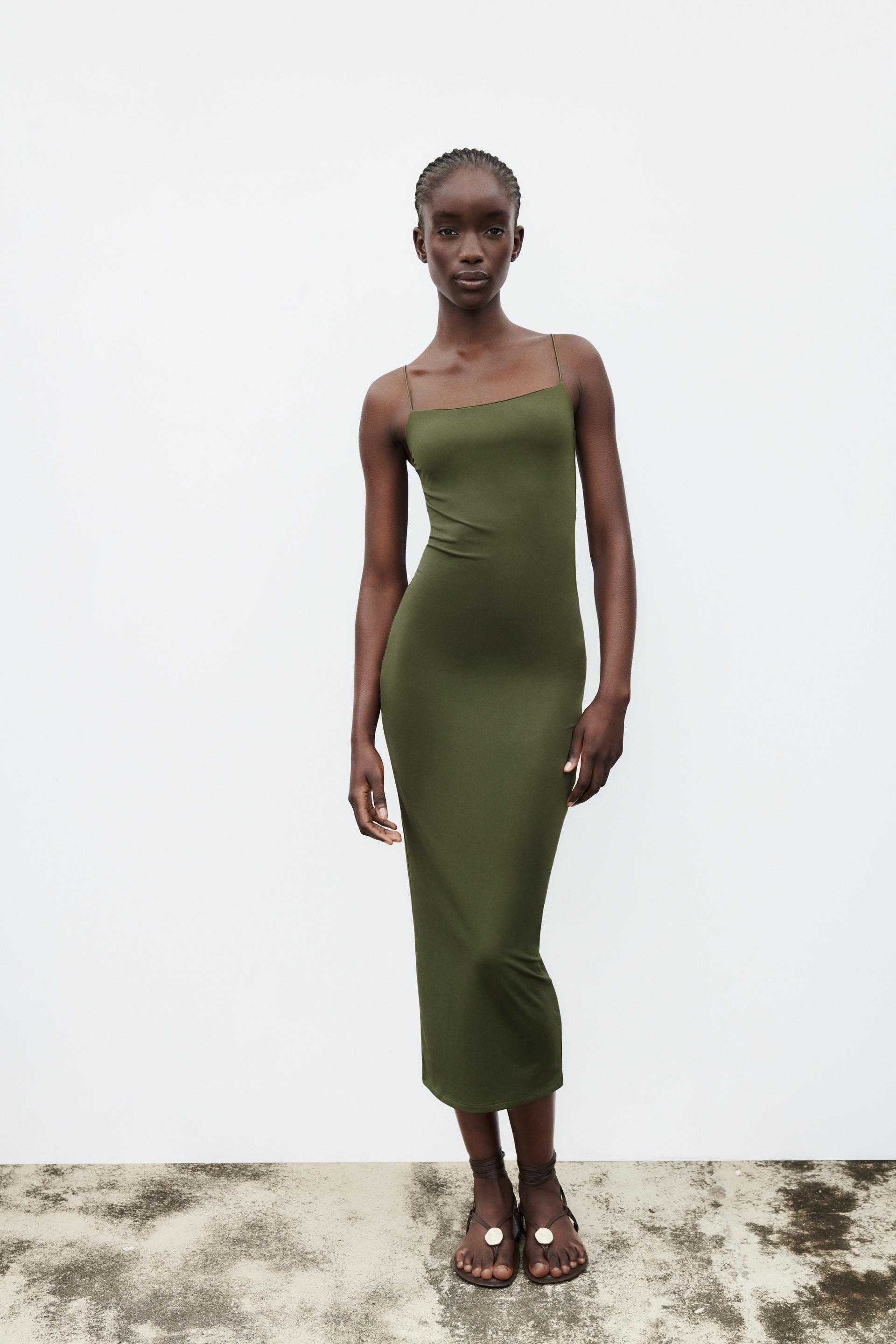 Long stretch fitted dress